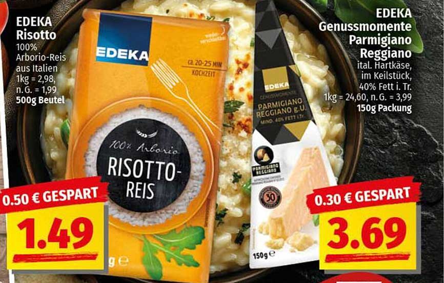 EDEKA Risotto 100% Arborio-Reis aus Italien 500g Beutel