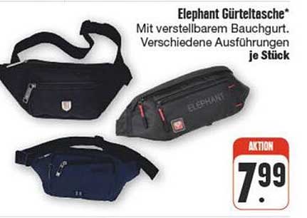 Elephant Gürteltasche* mit verstellbarem Bauchgurt