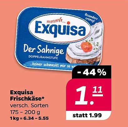Exquisa Frischkäse – Der Sahnice Doppelrahmstufe