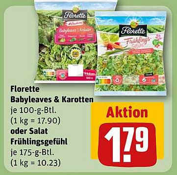 Florette Babyleaves & Karotten oder Salat Frühlingsgefühl