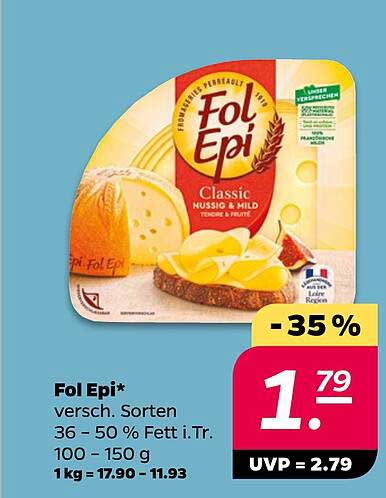 Fol Epi Classic - Nussig & Mild, 100-150 g
