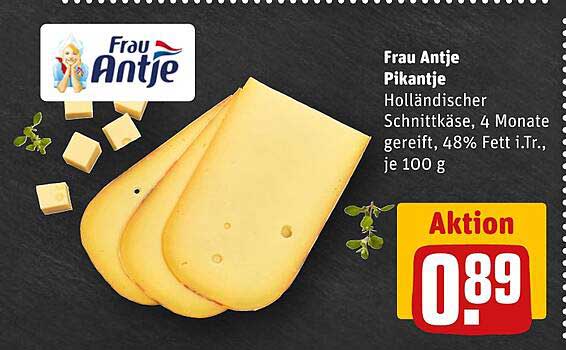 Frau Antje Pikantje - Holländischer Schnittkäse, 4 Monate gereift