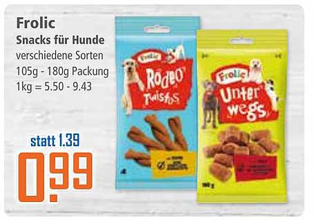 Frolic Snacks für Hunde – verschiedene Sorten