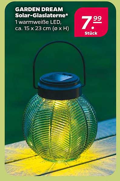 GARDEN DREAM Solar-Glaslaterne