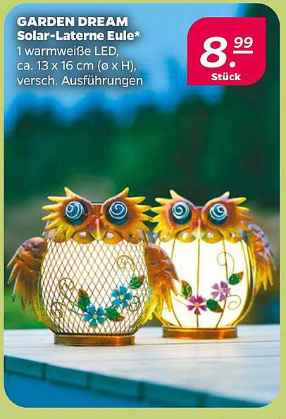 GARDEN DREAM Solar-Laterne Eule*