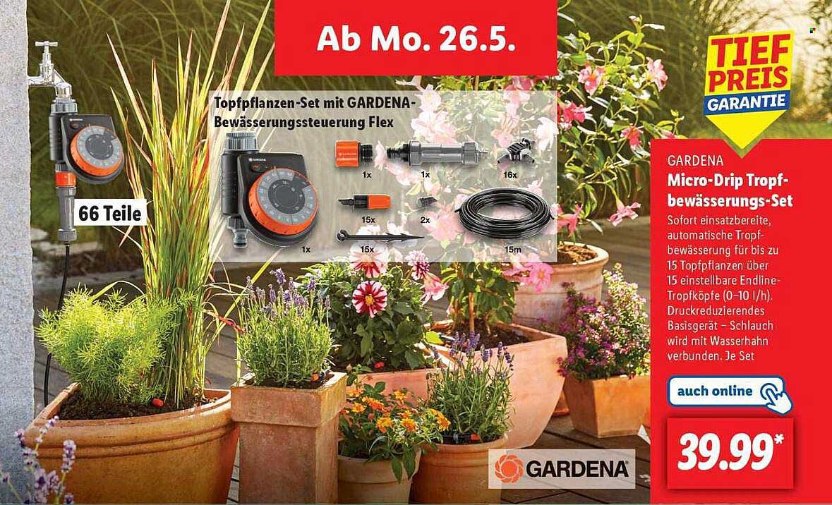 GARDENA Micro-Drip Tropfbewässerungs-Set