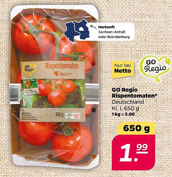 GO Regio Rispentomaten 650 g