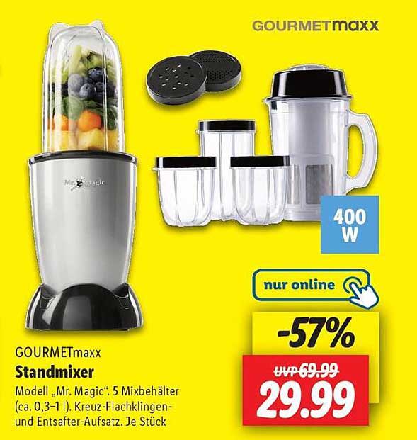 GOURMETmaxx Standmixer Modell „Mr. Magic“