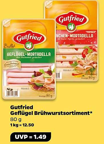 Gutfried Geflügel Brühwurstsortiment - 80 g