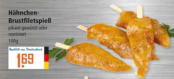 Hähnchen-Brustfiletspieß pikant gewürzt oder mariniert 100g