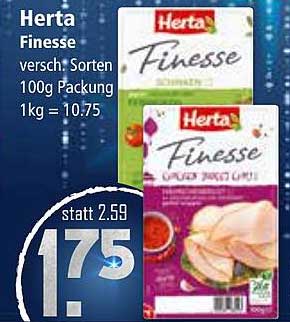 Herta Finesse - Verschiedene Sorten 100g Packung