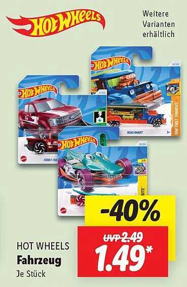 HOT WHEELS Fahrzeug Je Stück