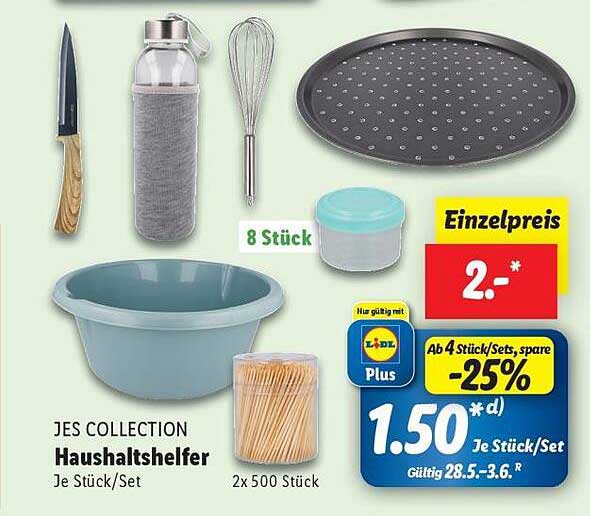 JES COLLECTION Haushaltshelfer Je Stück/Set