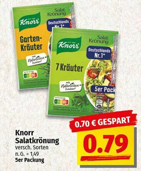 Knorr Salatkrönung - verschieden Sorten 5er Packung