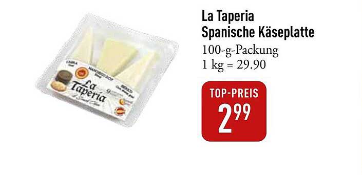 La Taperia Spanische Käseplatte
