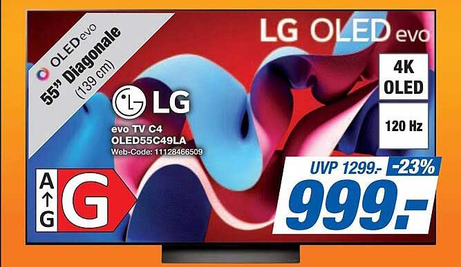 LG OLED evo 55" (139 cm) 4K Fernseher - Modell C4