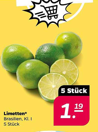 Limetten* Brasilien, Kl. I 5 Stück