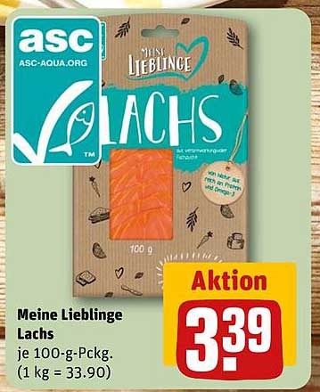 Meine Lieblinge Lachs je 100-g-Packung