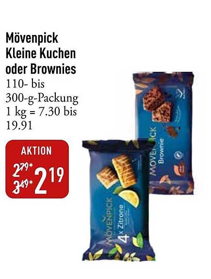 Mövenpick Kleine Kuchen oder Brownies 110- bis 300-g-Packung