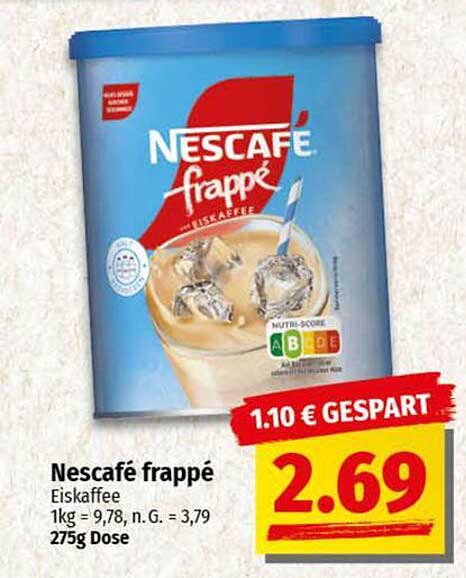 Nescafé frappé Eiskaffee 275g Dose
