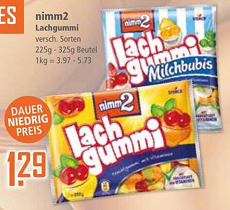 nimm2 Lachgummi 225g - 325g Beutel
