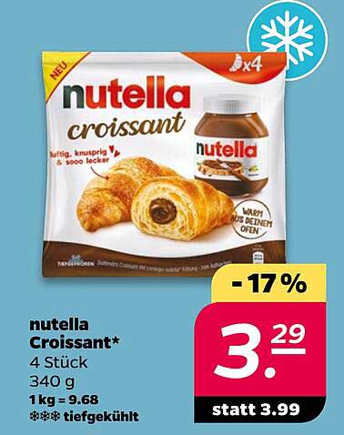 Nutella Croissant* 4 Stück