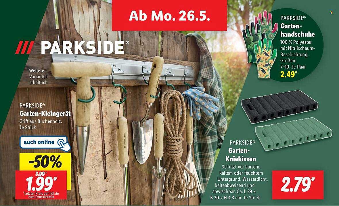 PARKSIDE Garten-Kleingerät | 50 % Rabatt