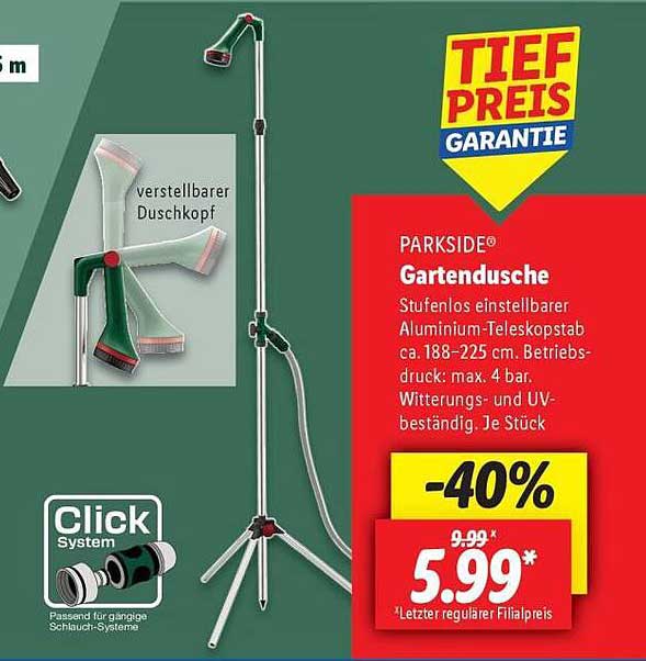 PARKSIDE® Gartendusche
