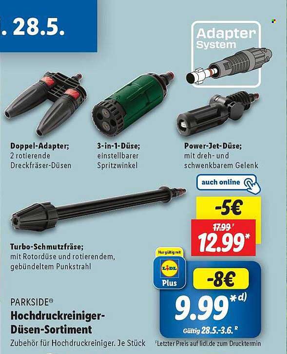 PARKSIDE® Hochdruckreiniger-Düsen-Sortiment