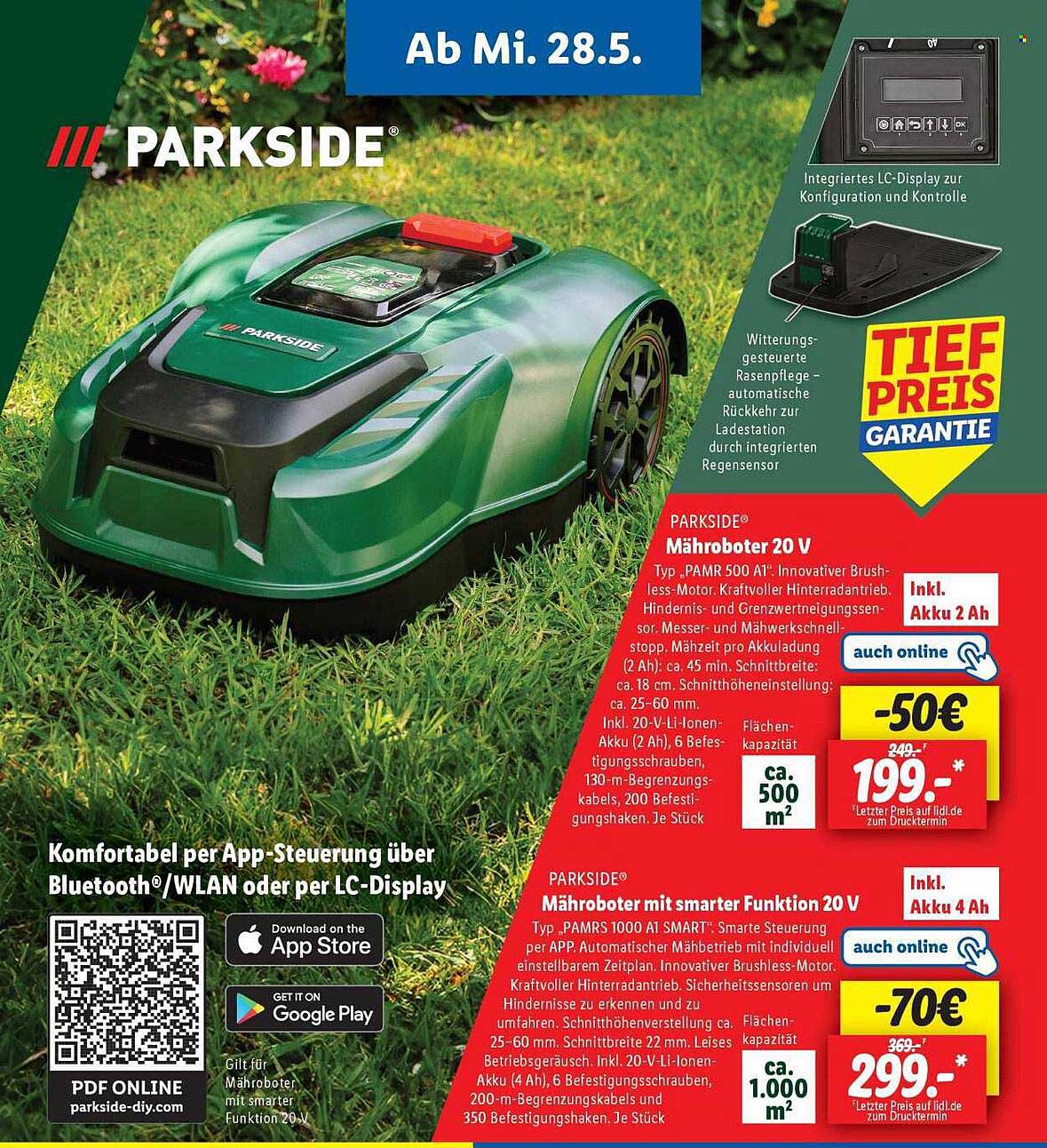 PARKSIDE Mähroboter 20 V - Ab Mi. 28.5.