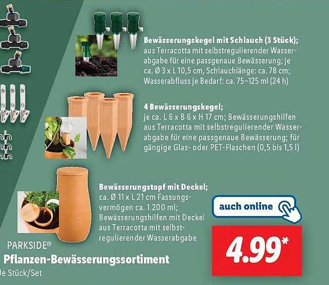PARKSIDE® Pflanzen-Bewässerungsset (3 Stück)