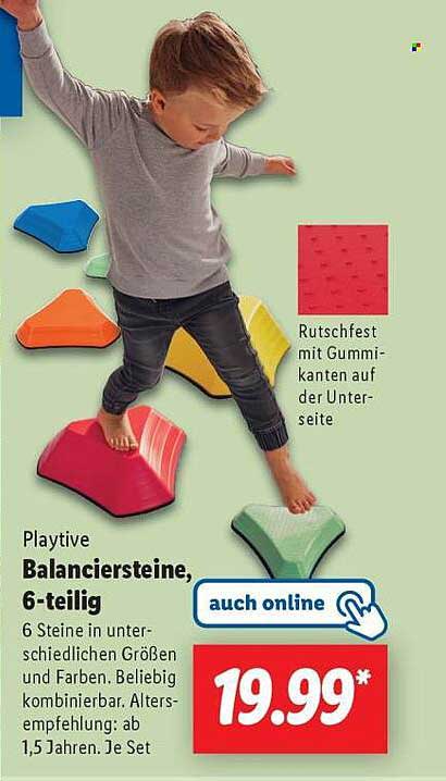 Playtive Balanciersteine, 6-teilig