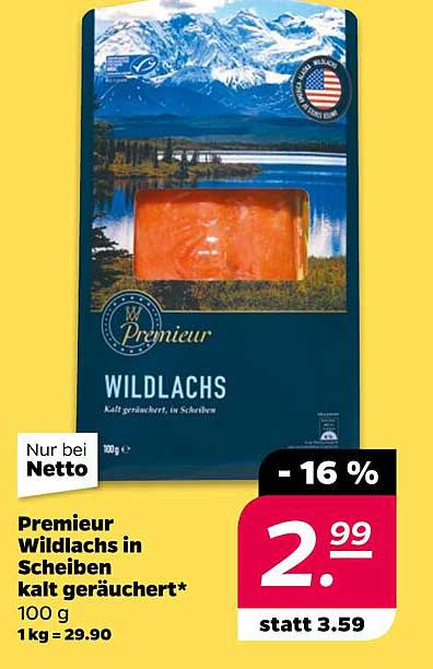 Premieur Wildlachs in Scheiben kalt geräuchert*