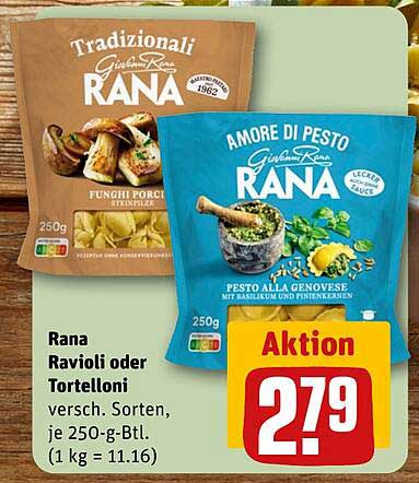 Rana Ravioli oder Tortelloni – leckere Vielfalt zum Sparpreis!