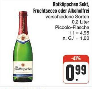 Rotkäppchen Sekt, Fruchtsecco oder Alkoholfrei – 0,2 Liter