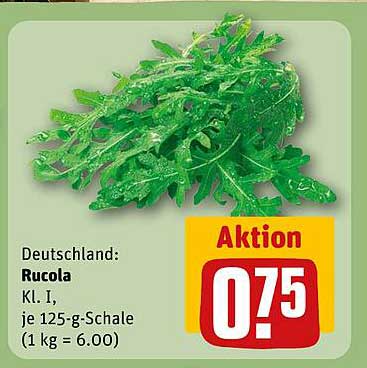 Rucola Kl. I, je 125-g-Schale