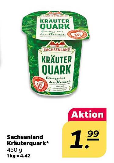 Sachsenland Kräuterquark* 450 g