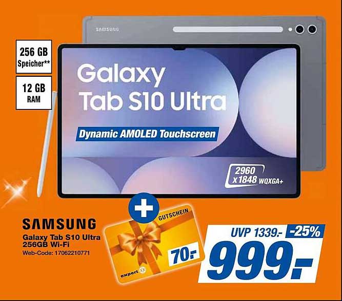 Samsung Galaxy Tab S10 Ultra 256GB Wi-Fi