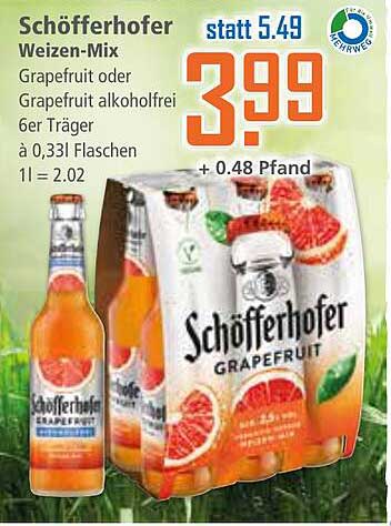 Schöfferhofer Weizen-Mix Grapefruit 6er Träger