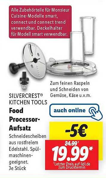 SILVERCREST® Kitchen Tools Food Processor-Aufsatz