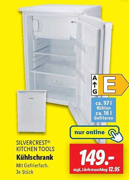 SILVERCREST® KITCHEN TOOLS Kühlschrank mit Gefrierfach