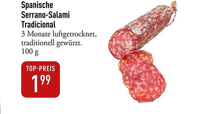 Spanische Serrano-Salami Tradicional