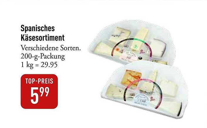 Spanisches Käse Sortiment - 200-g-Packung