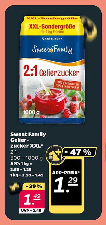 Sweet Family Gelierzucker XXL 2:1