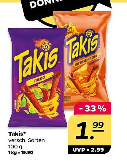 Takis Snacks - Verschiedene Sorten 100 g