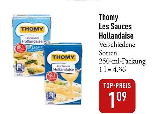 Thomy Les Sauces Hollandaise - Verschiedene Sorten 250 ml