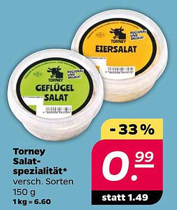 Torney Salat-Spezialität 150 g - Verschiedene Sorten