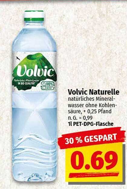 Volvic Naturelle - Natürliches Mineralwasser ohne Kohlensäure