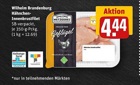 Wilhelm Brandenburg Hähnchen-Innenbrustfilet