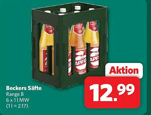 Beckers Säfte Range B 6 x 1 l MW